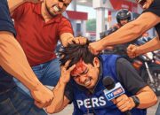 Miris, Wartawan Dikroyok Hingga Berdarah di SPBU 74.956.03 Tababo Saat Liputan.