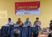 Polres Bangka Gelar Jumat Curhat di Kantor Lurah Srimenanti