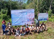 Warga Pangkalan Banteng Pasang Plang di Lahan Diduga di Luar HGU PT PN IV Kebun Kumai