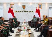 Perkuat Sinergi dan Kolaborasi, Pangdam II/Sriwijaya Terima Audiensi Pimpinan BRI Palembang