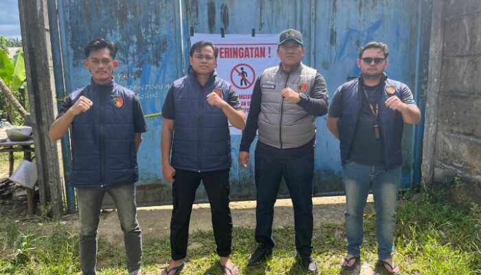 Polres Bangka Barat Pasang Spanduk Himbauan Kamtibmas di PT Timah Nusantara, Edukasi Warga Cegah Pelanggaran Hukum