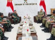 Pangdam II/Sriwijaya Terima Audiensi Tim Puldata Sahli Panglima TNI : Koordinasi Strategis Sinkronisasi data serta penguatan fungsi Staf Ahli