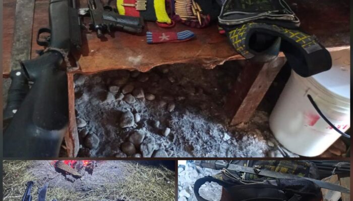 Tim Patroli Pengintaian Koops TNI Habema Berhasil Mengamankan Senjata Api Campuran di Distrik Wame