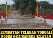 Wujud Nyata Kemanunggalan: Jembatan Air Benar Berdiri Kokoh Hasil Gotong Royong Kodim 0432/Basel Masyarakat