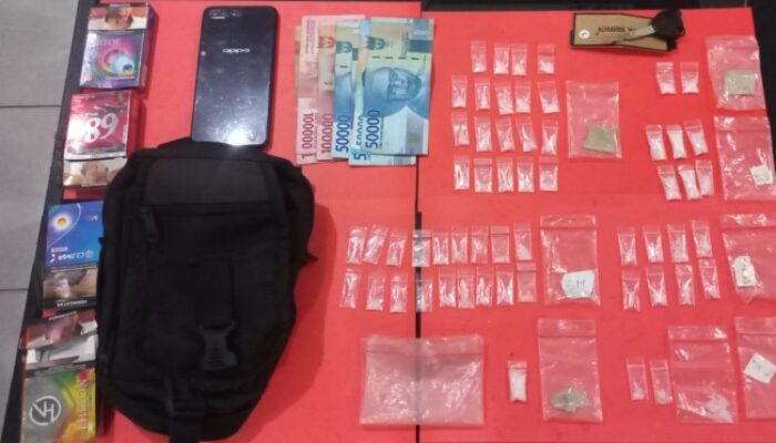 Polres Bangka Barat Gagalkan Peredaran 57 Paket Sabu di Belo Laut, Satu Buruh Harian Diamankan