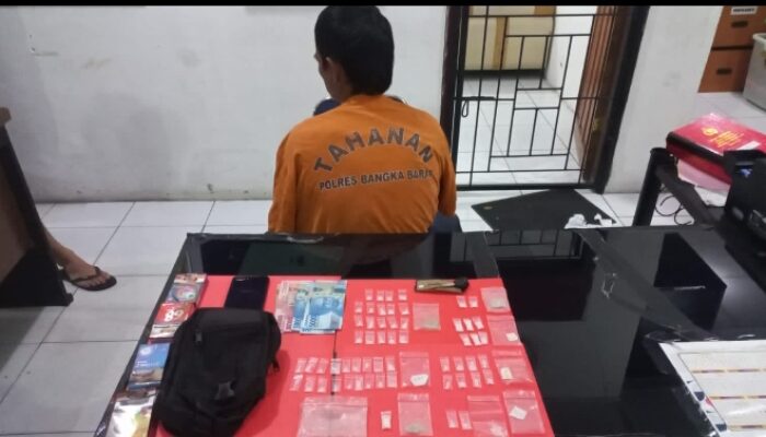 Ngopi Sambil Simpan Sabu, Pria di Warkop Belo Laut Diamankan Tim Hantu Polres Bangka Barat