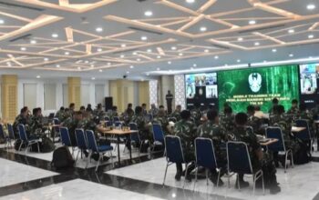 Asrendam II/Sriwijaya Buka Giat Mobile Training Team Penilaian Mandiri Sistekinfo TNI AD di Aula Berlian BRI Region 4 Palembang