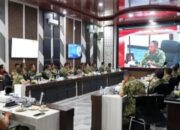 Pangdam II/Sriwijaya Mayjen TNI Ujang Darwis, M. D. A. Hadiri Uji Naskah III dan Pengesahan Doktrin TNI Perisai Trisula Nusantara Secara Vicon
