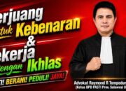 Dari Bengkel dan Buruh Bangunan ke Ruang Sidang: Air Mata Perjuangan Raymond Ronald Tompodung Hingga Menjadi Advokat dan Ketua DPD PASTI Sulawesi Utara