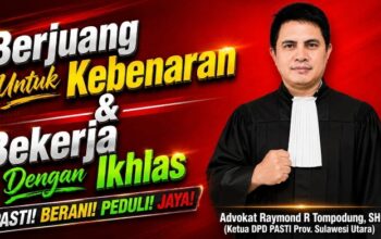 Dari Bengkel dan Buruh Bangunan ke Ruang Sidang: Air Mata Perjuangan Raymond Ronald Tompodung Hingga Menjadi Advokat dan Ketua DPD PASTI Sulawesi Utara
