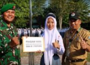 Kodim 0432/Bangka Selatan Serahkan 60 Piagam KKRI pada Pembukaan MPLS SMAN 1 Payung