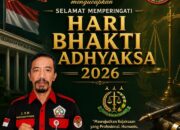 Ketua LSM Pedang Keadilan Perjuangan (PKP) DPW Jawa Barat Agus Irfani.SE Sampaikan Ucapan Selamat Hari Bhakti Adhyaksa ke-66 Tahun 2026