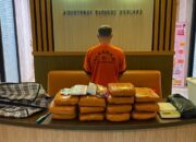 Polda Babel Amankan Pria Di Pangkalpinang Usai Simpan 12,8 Kilogram Ganja Dirumah
