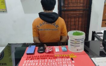 Satresnarkoba Polres Bangka Barat Sita 59 Paket Sabu Seberat 12,11 Gram di Mentok Asin