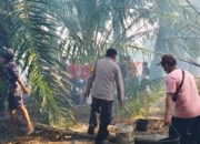 Polsek Tempilang Gerak Cepat Padamkan Karhutla di Kelekak Kabung, Luas Lahan Terbakar Capai 4,2 Hektare