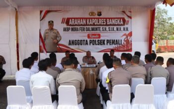 Kapolres Bangka Kunjungan Kerja ke Polsek Sungailiat dan Polsek Pemali
