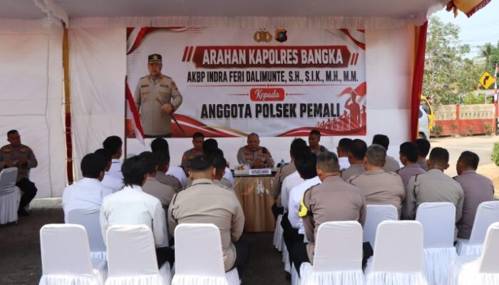 Kapolres Bangka Kunjungan Kerja ke Polsek Sungailiat dan Polsek Pemali