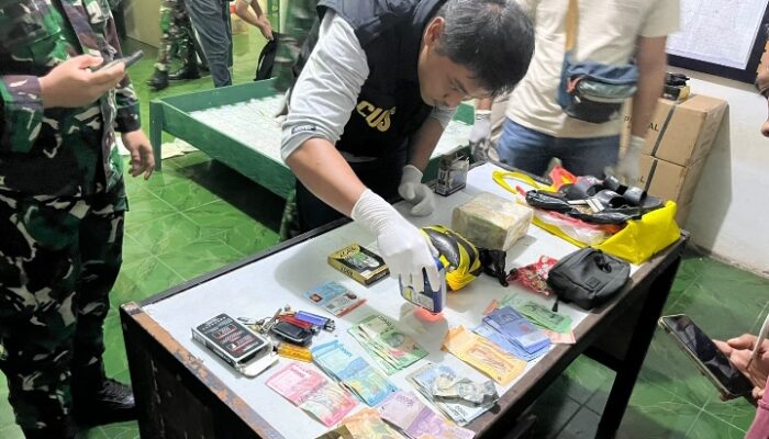 Satgas Pamtas RI-Malaysia Yonarmed 19/Bogani Gagalkan Penyelundupan 1,9 Kg Sabu
