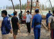 Terkait Aktivitas Penambangan Dikawasan Pesisir Pantai Batu Ampar Merawang, Sat Polairud Polres Bangka Temukan 2 Unit  Ponton Yang Sedang Dirakit