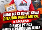 Surat MA ke Bupati Gowa Ditahan Kurir Mitra, KAMAKSI: Direksi PT Pos Harus Bertanggung Jawab Jaga Kepercayaan Publik