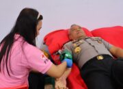 Peringati Hari Jadi ke-75 Humas Polri, Bidang Humas Polda Sulut Gelar Aksi Donor Darah